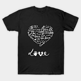 Heart and Love for Valentine Day T-Shirt